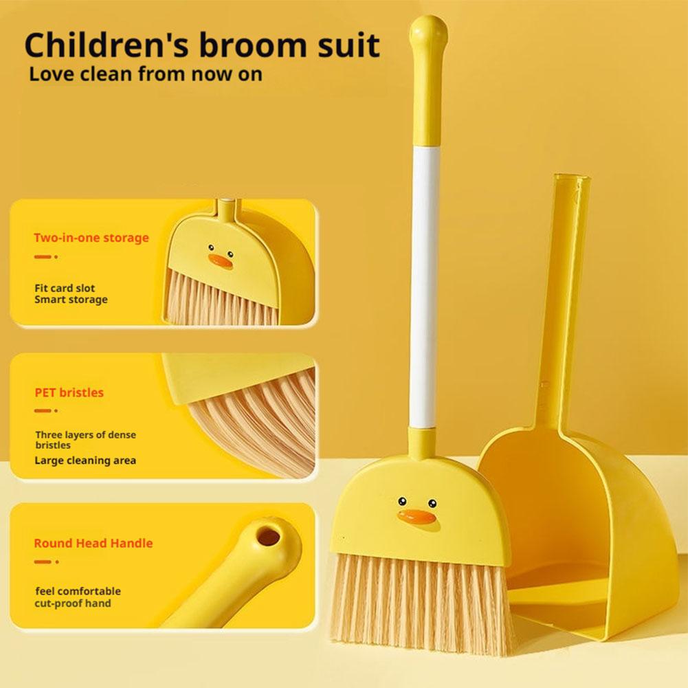 Kids Outdoor Broom - Set Mini Scopa e Paletta per