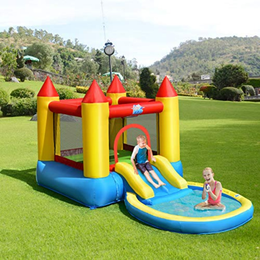 Kids Outdoor Area - Castello gonfiabile da giardino per bambini