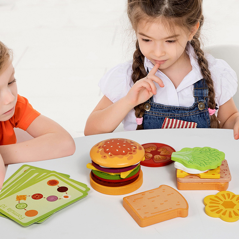 Kids Outdoor Kitchen Accessories - Nuovi giocattoli impilabili in legno a