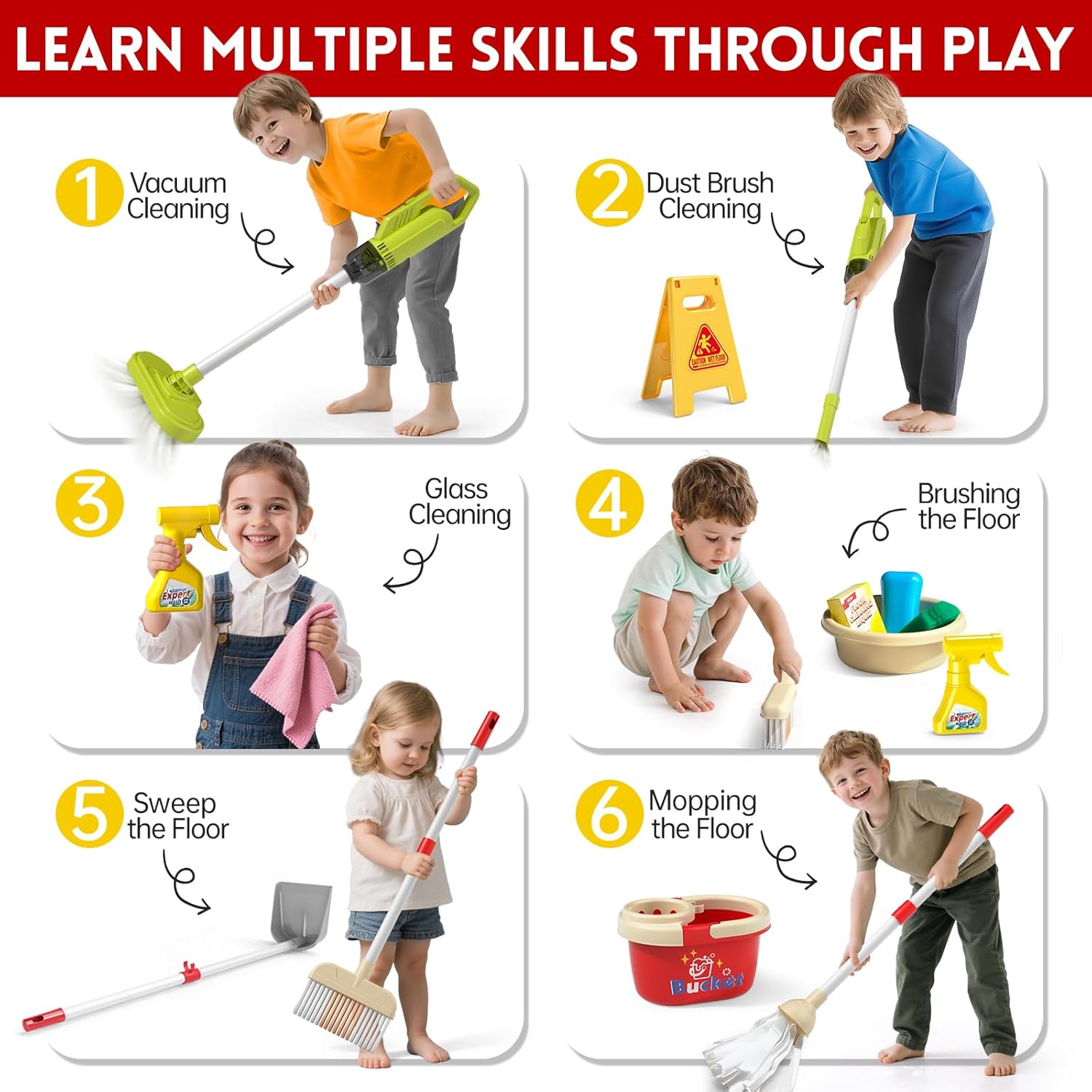 Set Giocattolo per la Pulizia  - Kids Outdoor Broom recensione e prezzo