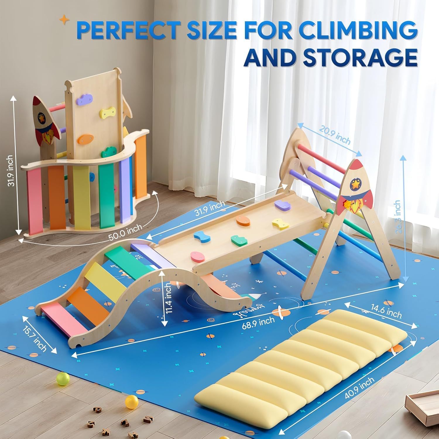 Struttura per Arrampicata in L - Kids Outdoor Climbing Frame recensione e prezzo