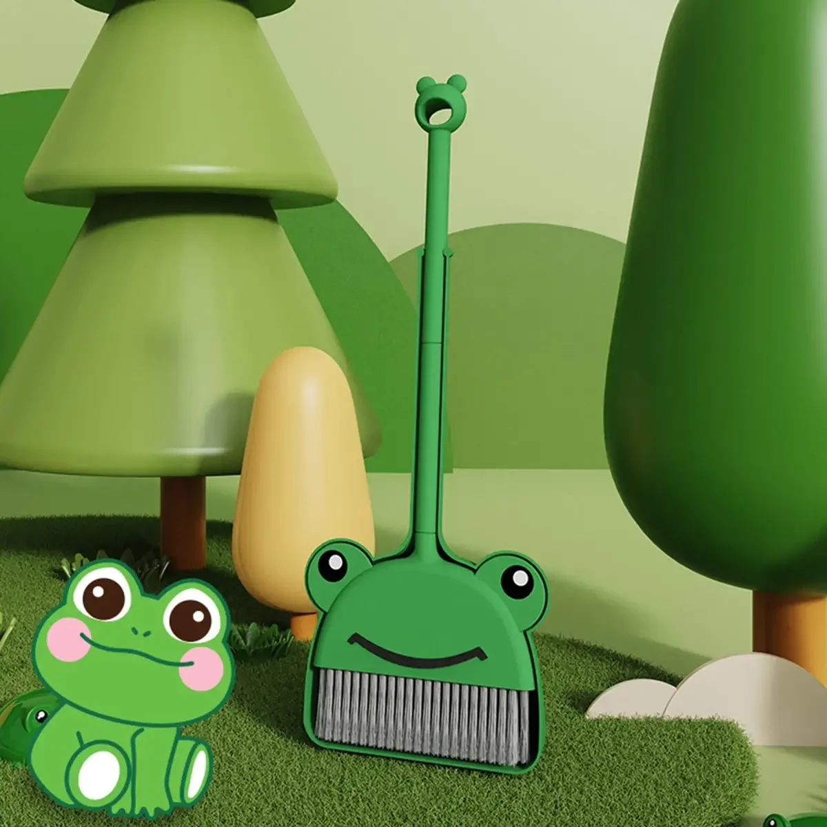 1 set di mini scopa con palett - Kids Outdoor Broom recensione e prezzo